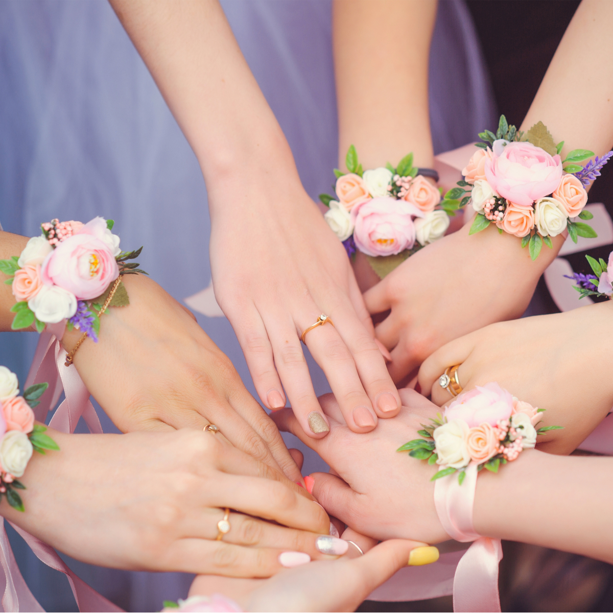 Amazon.com: LESING Wrist Corsage Bracelets with Ribbon Wristband Bridal  Bridesmaid Real Touch Wrist Flowers Hand Flower for Wedding Porm Party  Decor,Set of 6 (Wrist Corsage) : Home & Kitchen